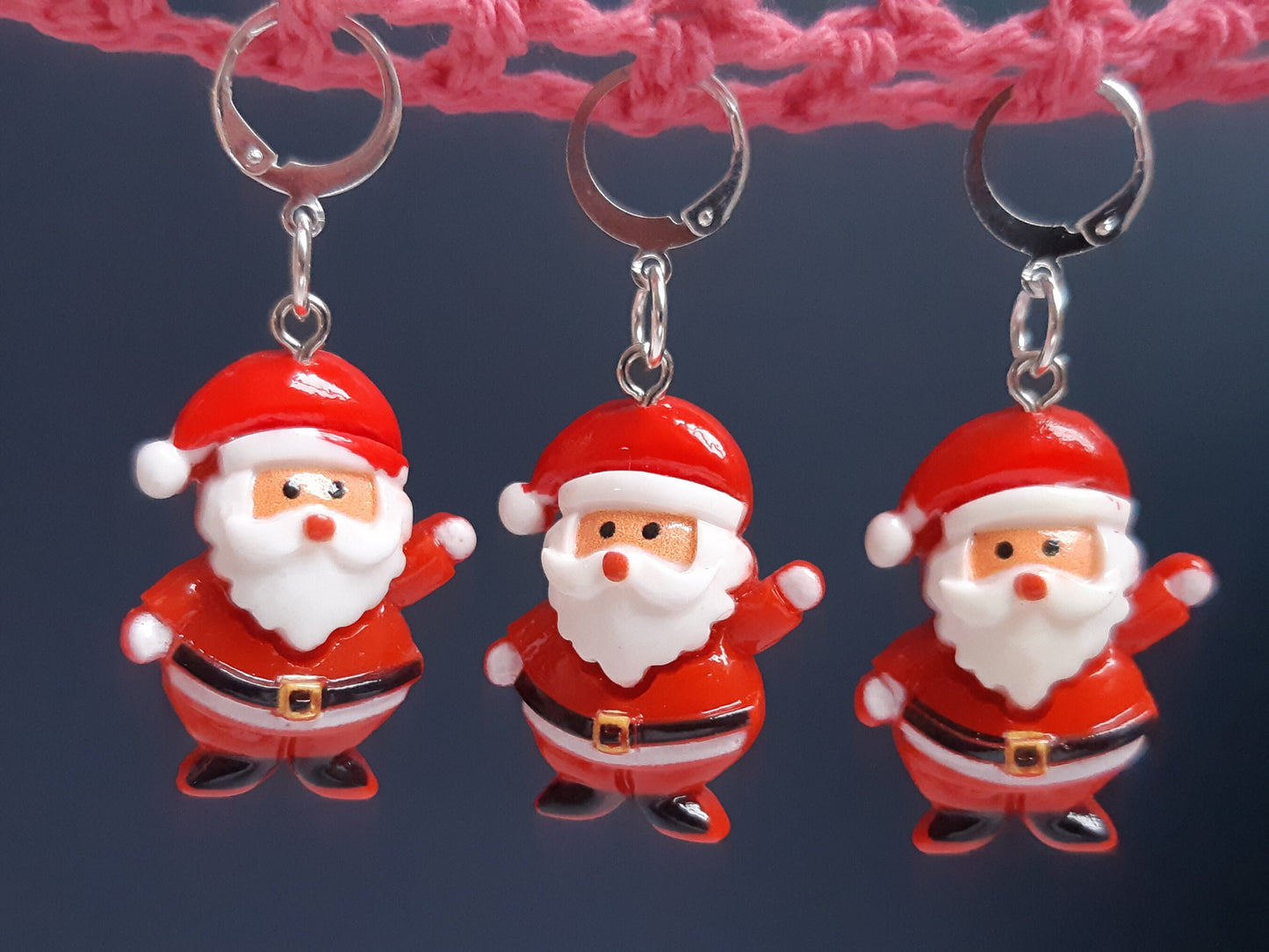 Cute Santa Kawaii Stitch Marker