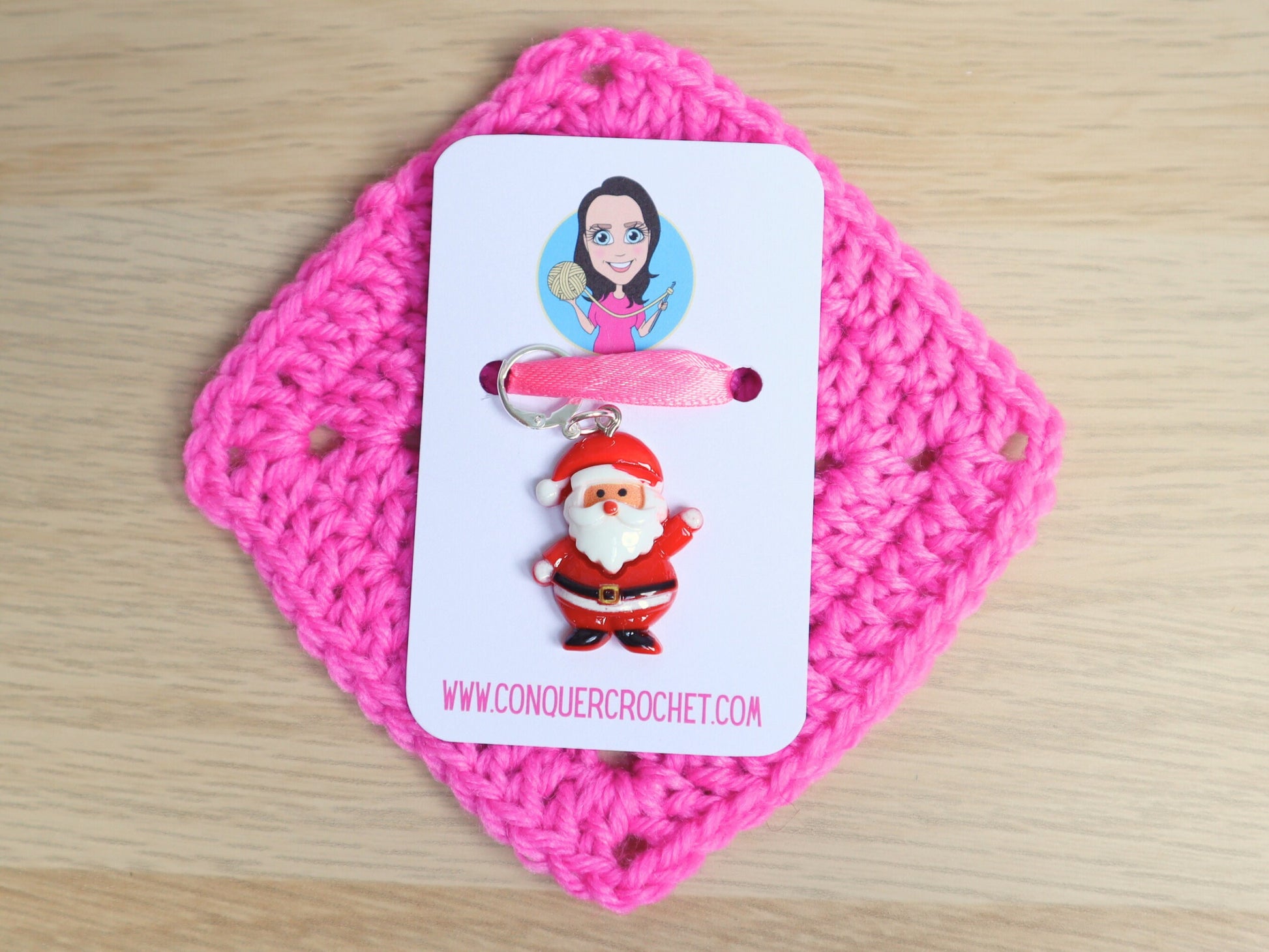 Cute Santa Kawaii Stitch Marker