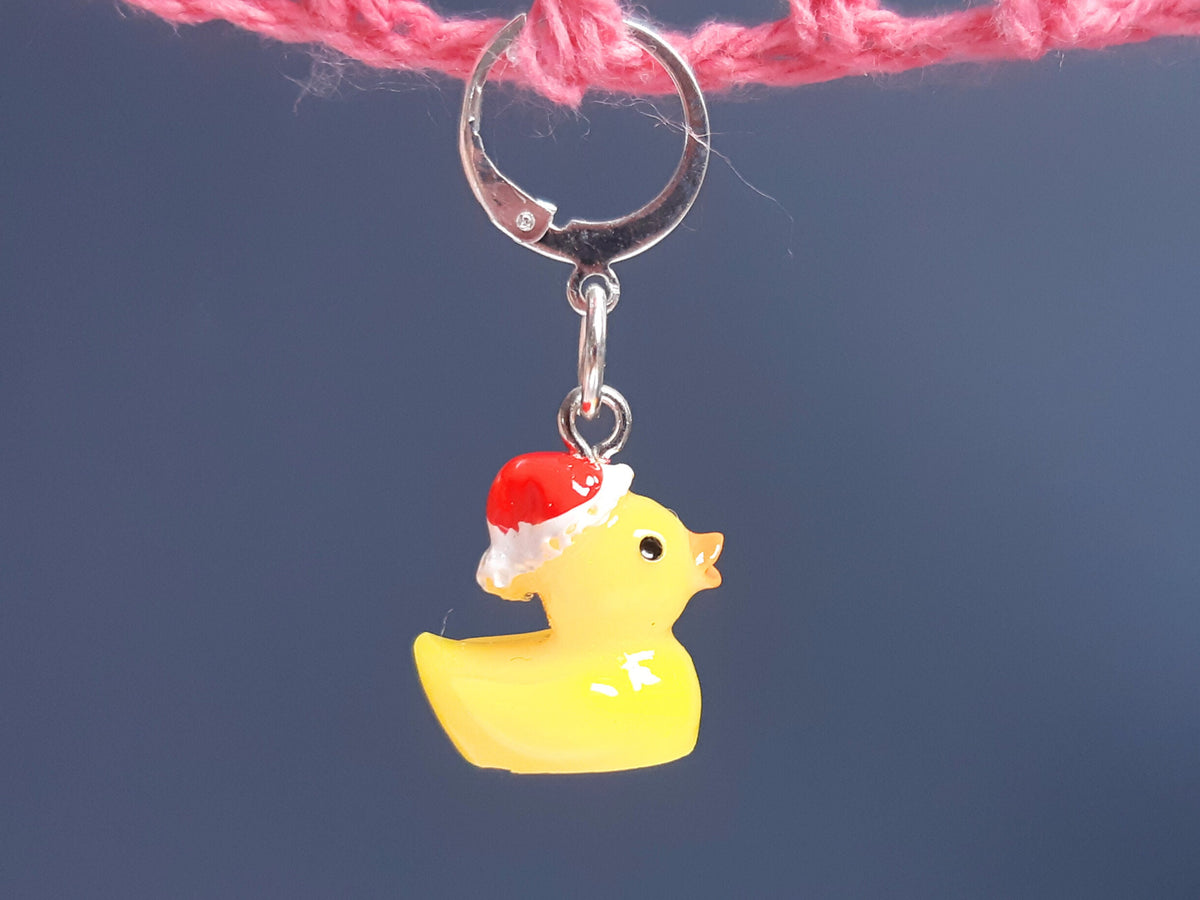Cute Santa Rubber Duck Kawaii Stitch Marker