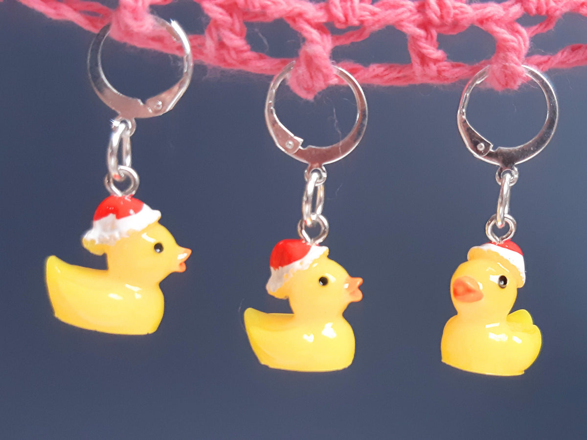 Cute Santa Rubber Duck Kawaii Stitch Marker