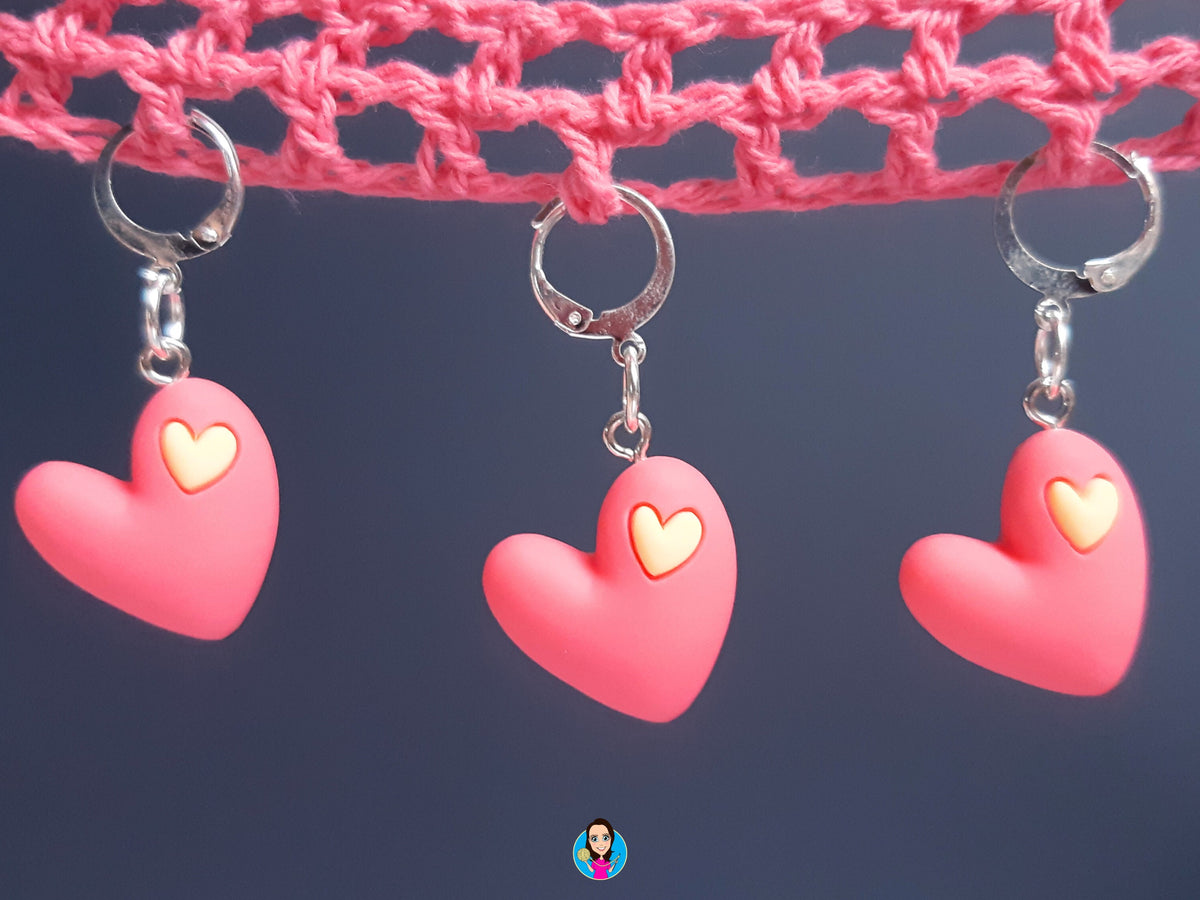 Cute Heart Kawaii Stitch Marker