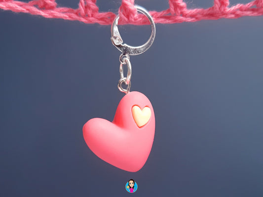Cute Heart Kawaii Stitch Marker