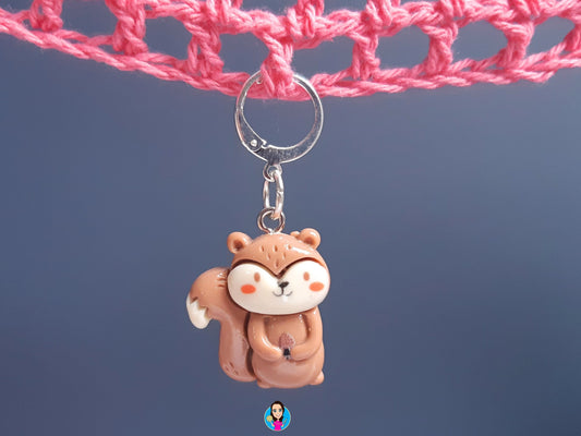 Cute Squirrel Kawaii Stitch Marker