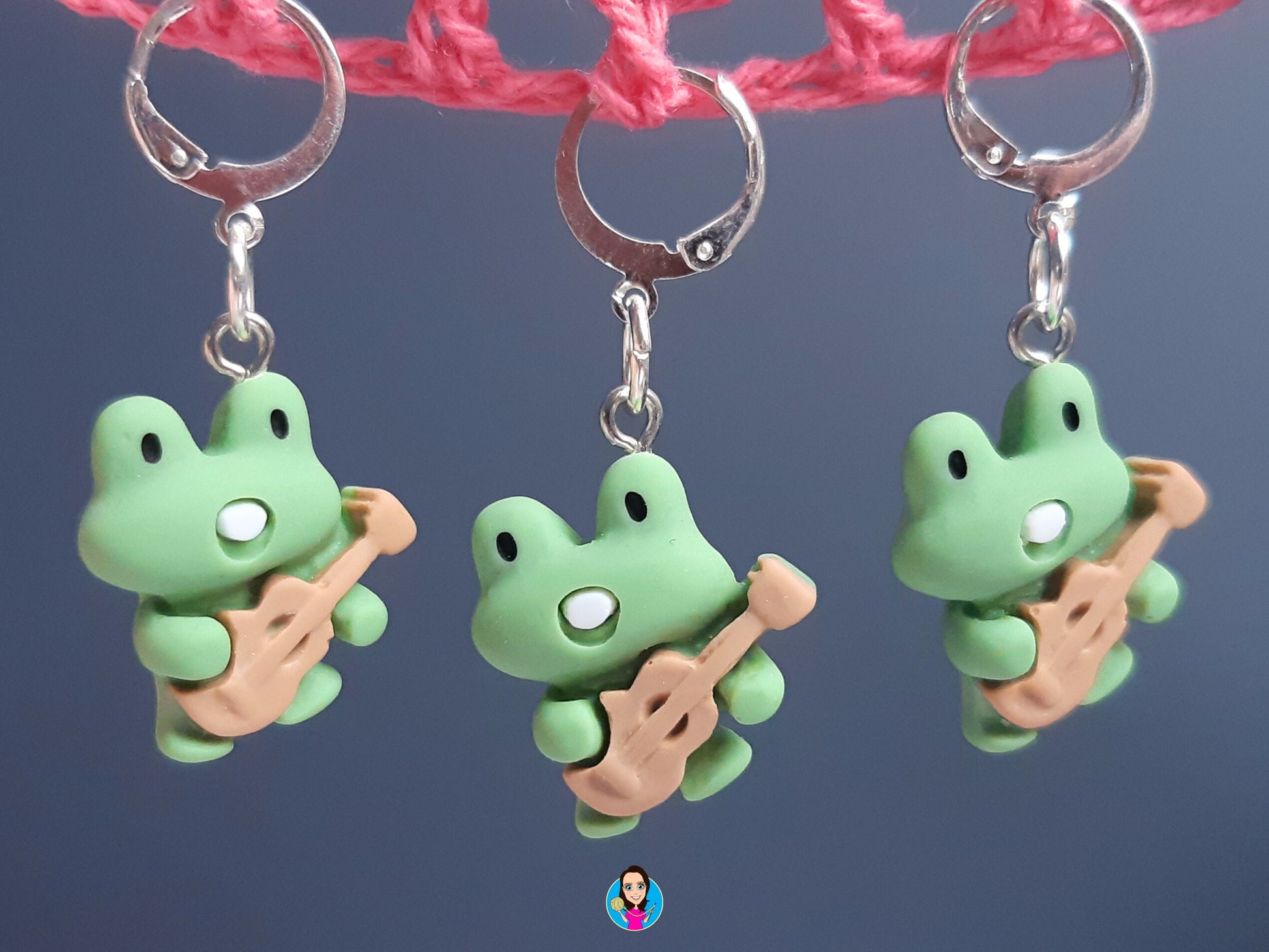 Cute Singing Frog Kawaii Stitch Marker