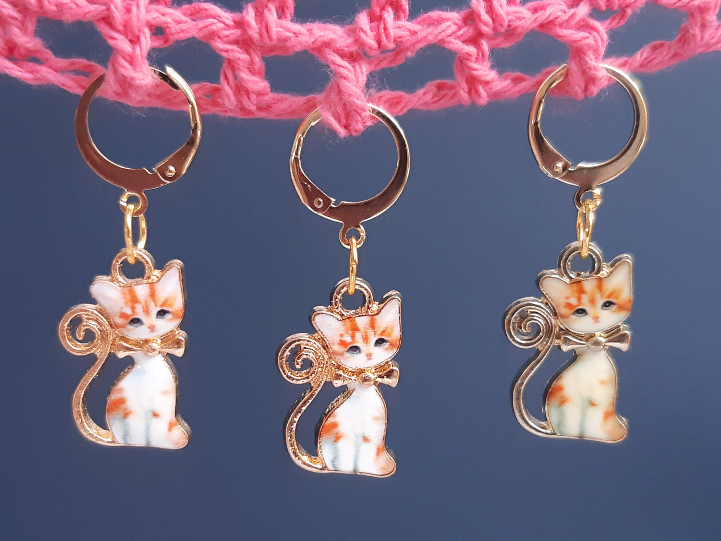 Ginger Cat Stitch Marker