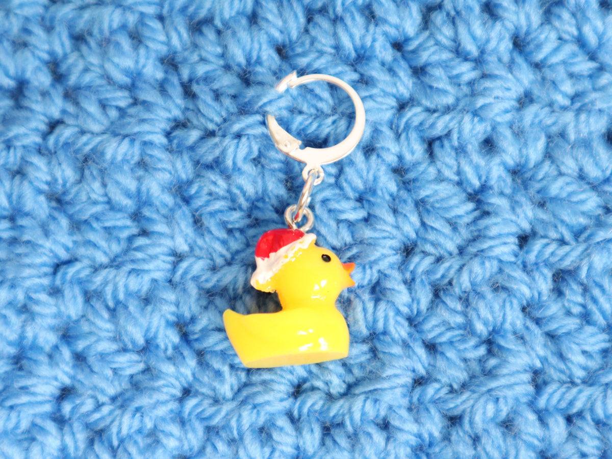 Cute Santa Rubber Duck Kawaii Stitch Marker