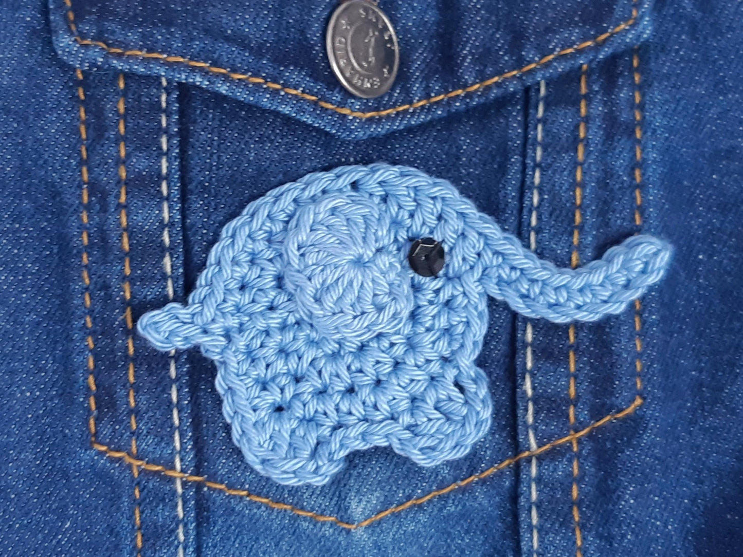 Blue Elephant Embellishment