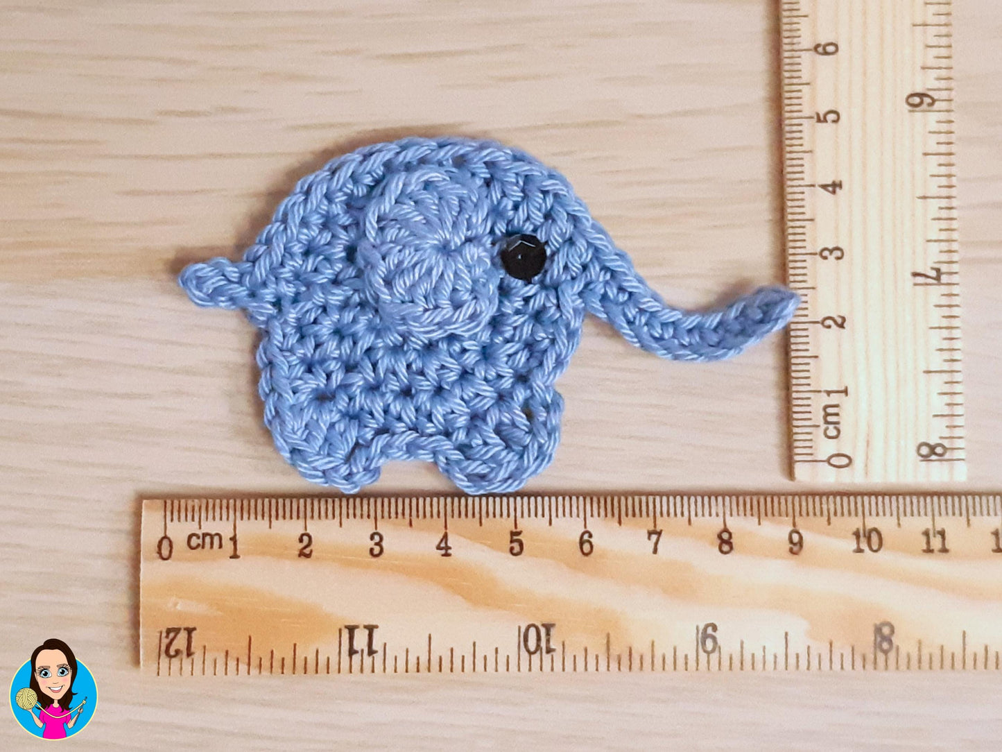 Blue Elephant Embellishment