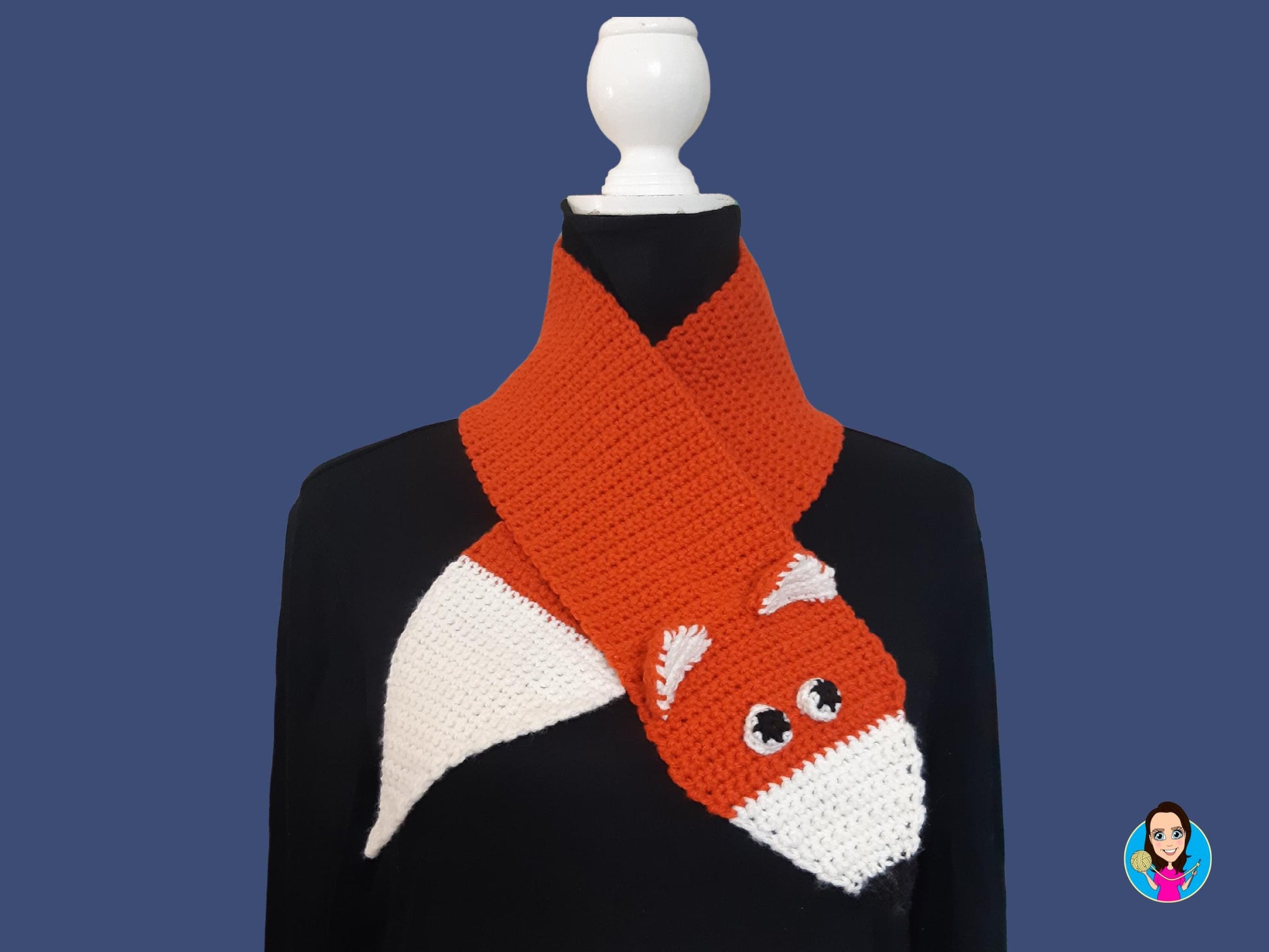 Easy Fox Scarf Crochet Pattern