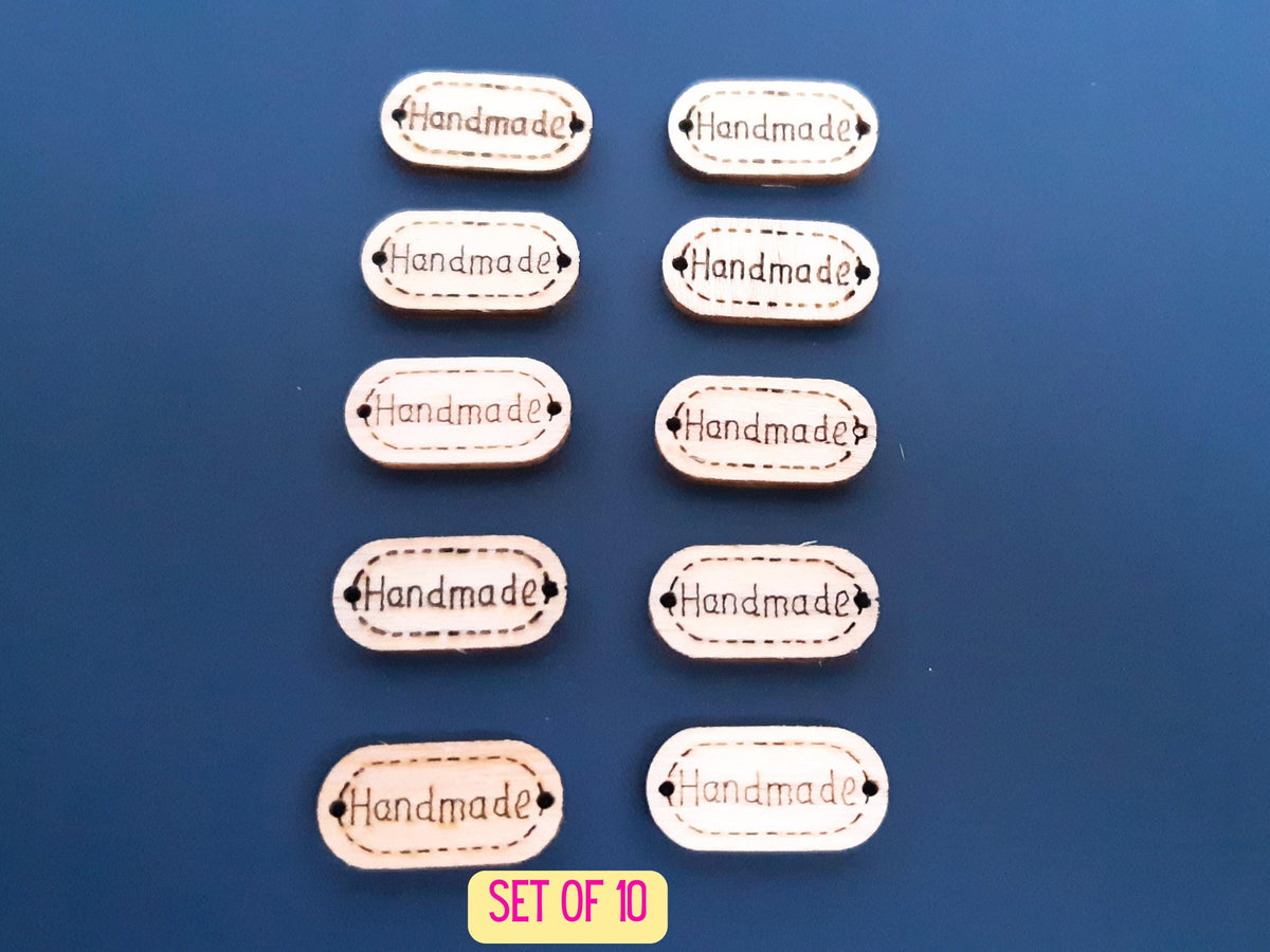 Wooden Sew on Labels