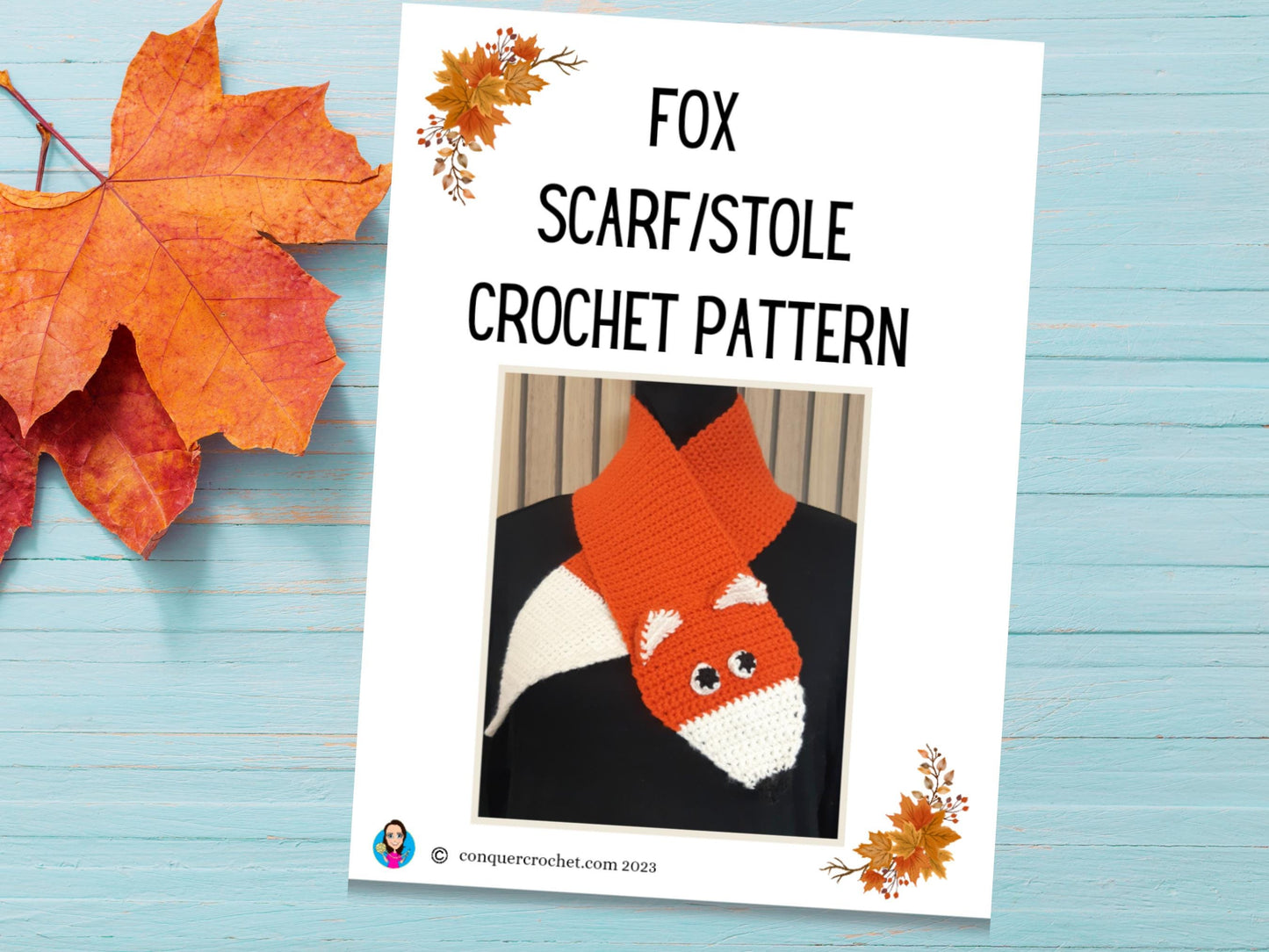 Easy Fox Scarf Crochet Pattern