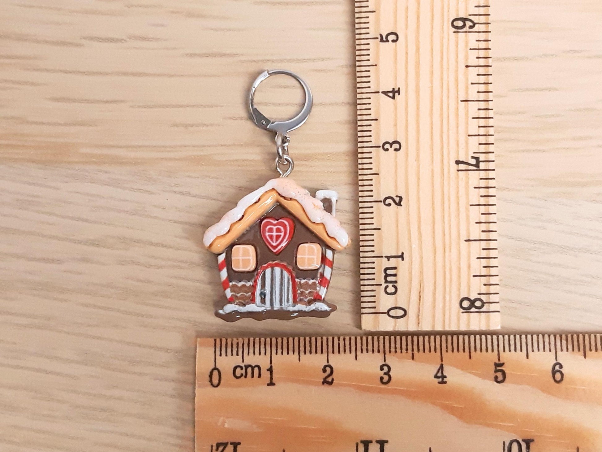 Gingerbread House Kawaii Stitch Marker