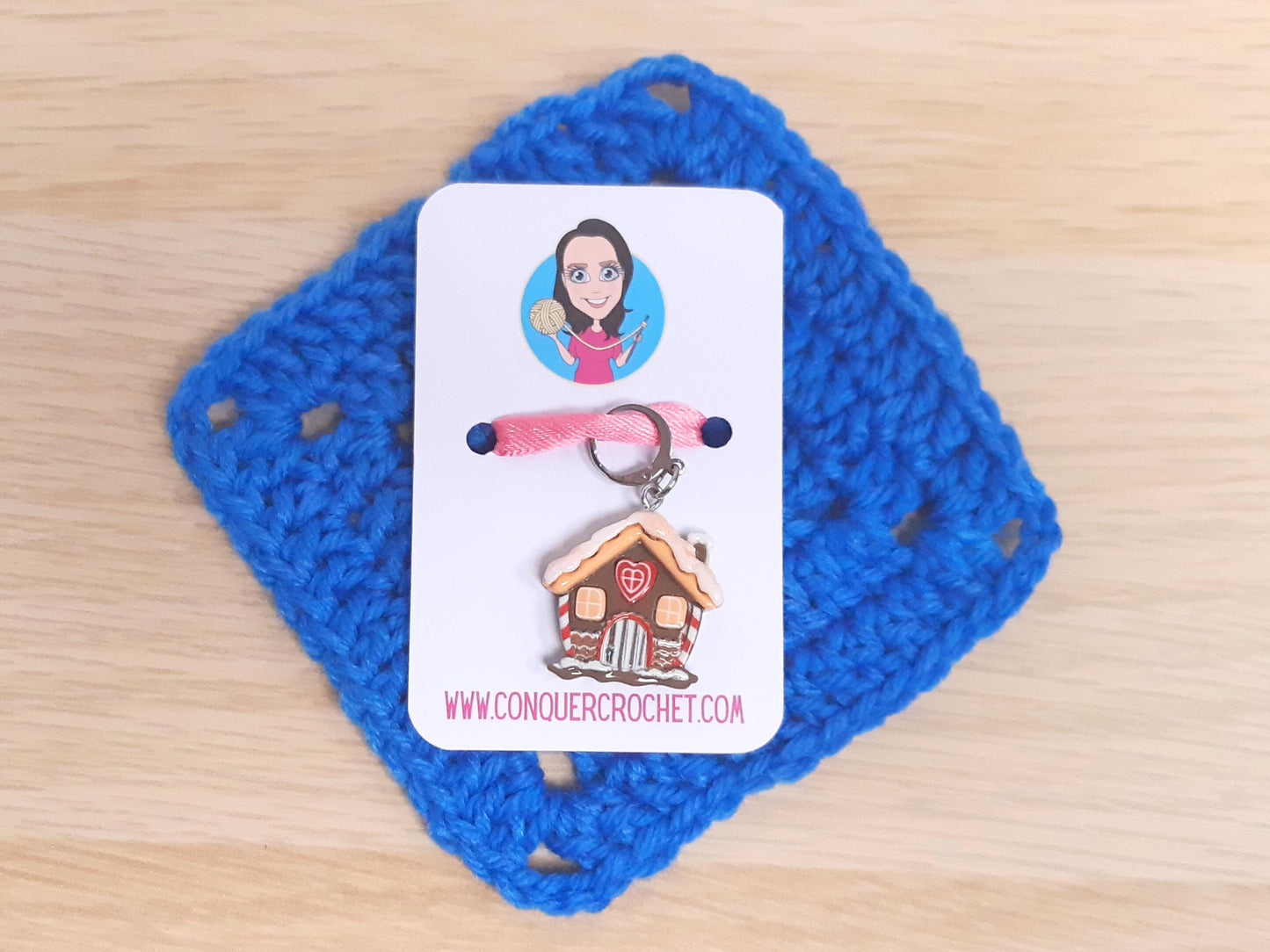 Gingerbread House Kawaii Stitch Marker