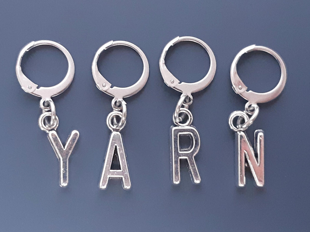 Personalised Initial Charm Stitch Marker