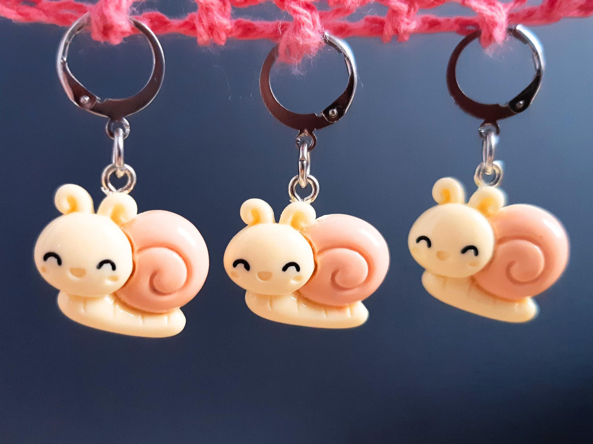 Cute Snail Kawaii Resin Stitch Marker