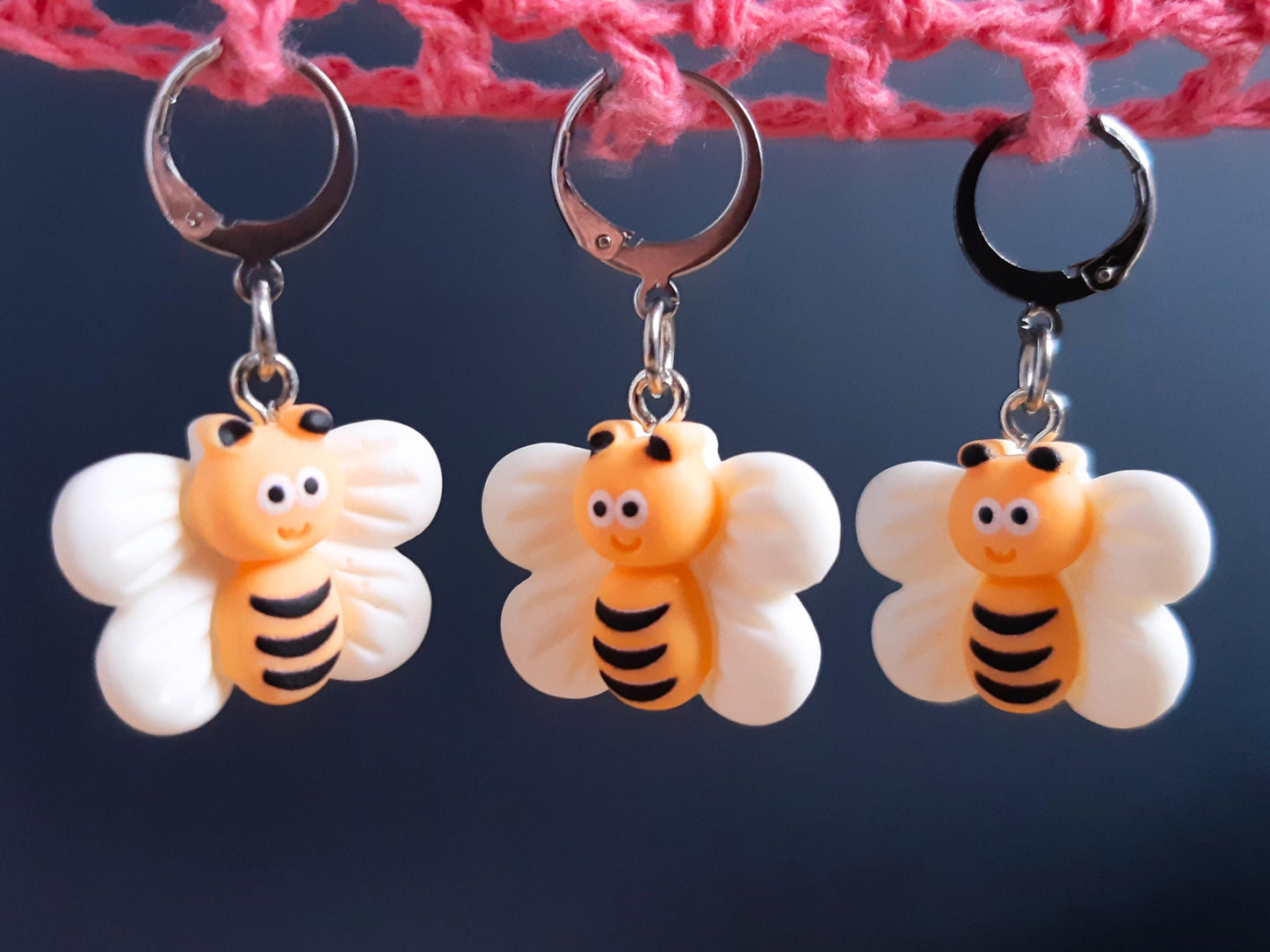 Cute Bee Kawaii Resin Stitch Marker