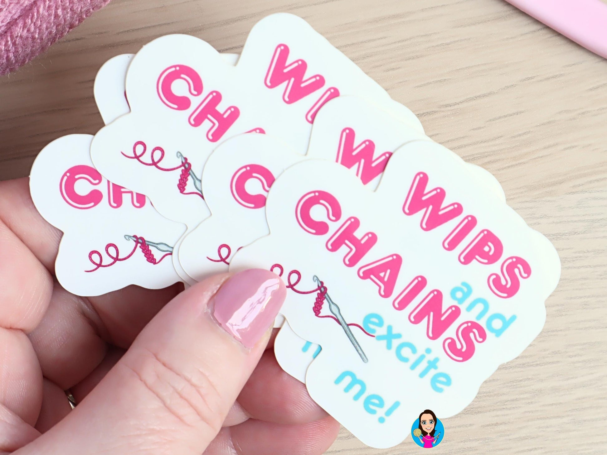 Funny Crochet Die Cut Sticker Bundle