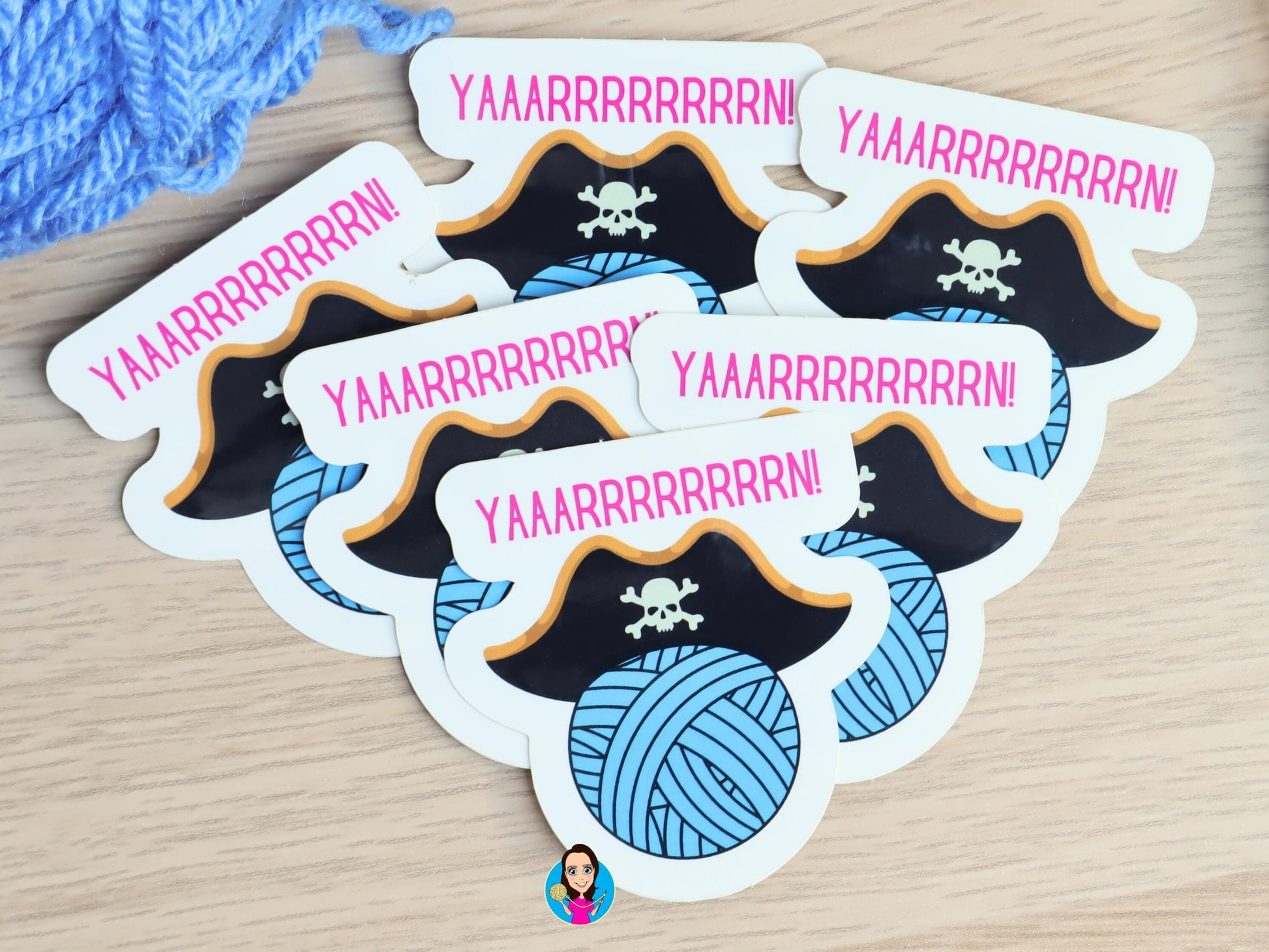 Funny Crochet Die Cut Sticker Bundle