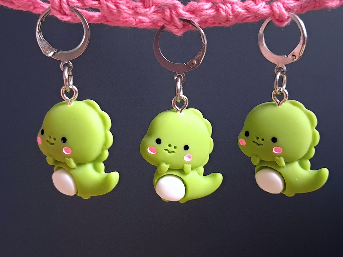Dinosaur Resin Stitch Marker