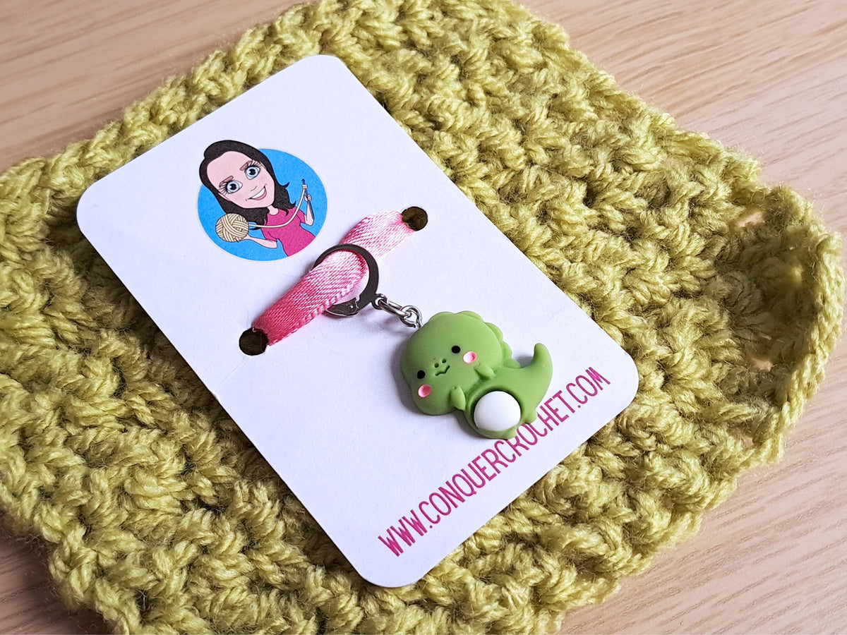 Dinosaur Resin Stitch Marker