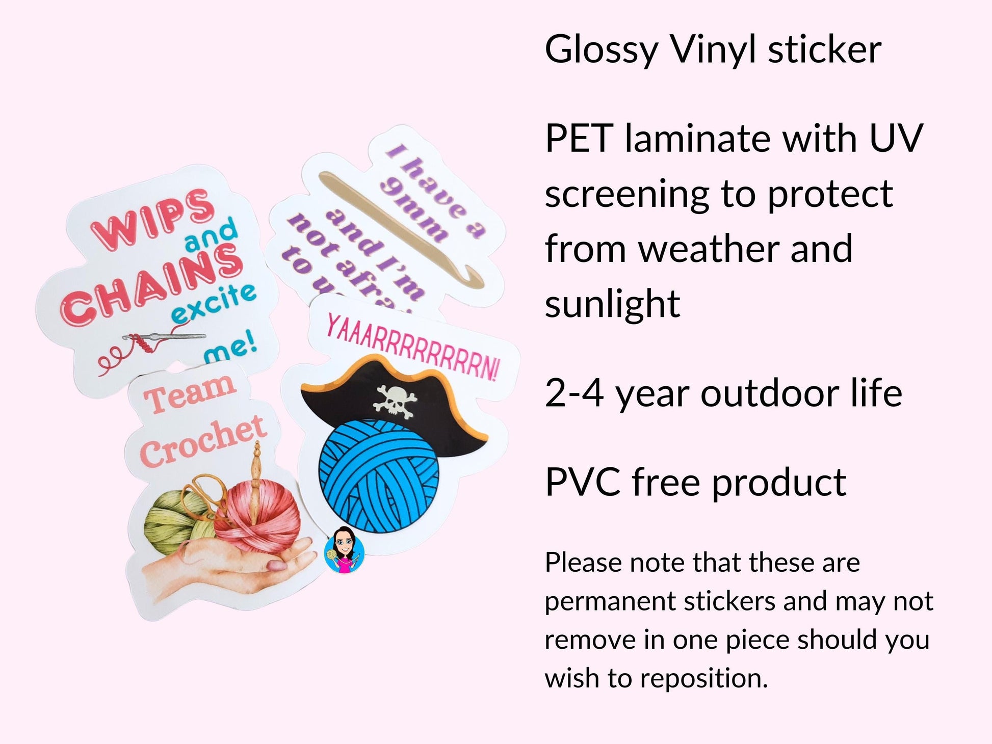 Yarn Card And Sticker Set