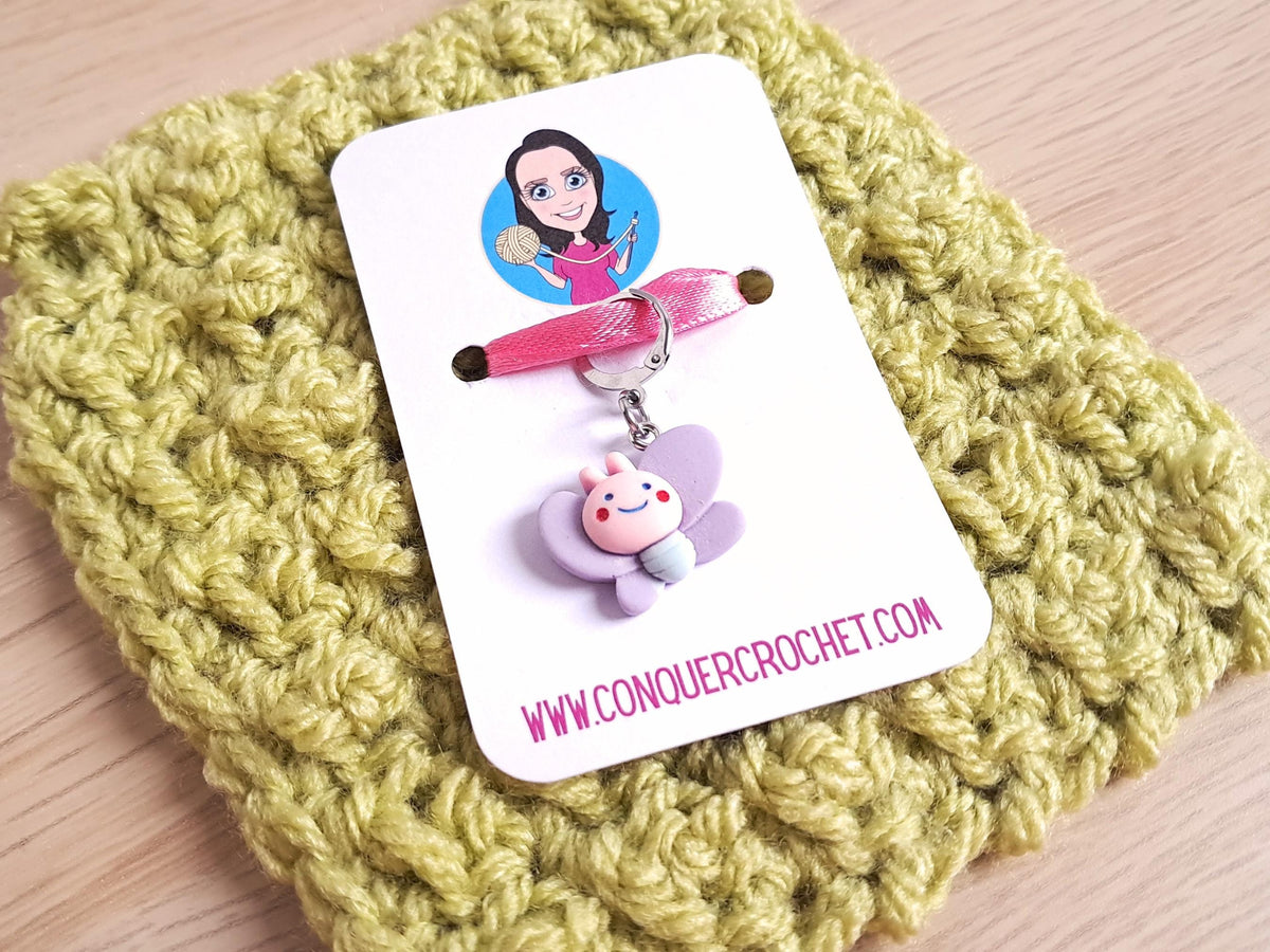 Butterfly Kawaii Stitch Marker