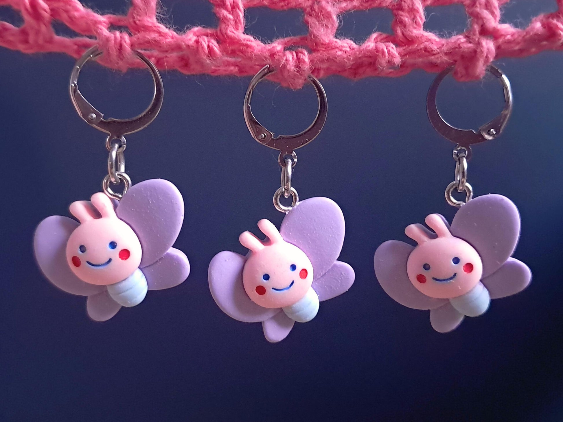 Butterfly Kawaii Stitch Marker