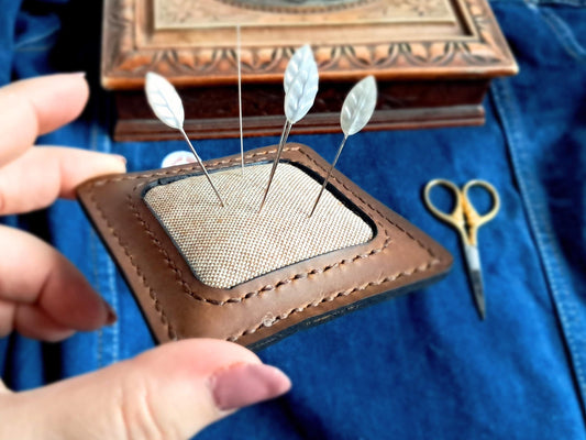 Leather Pin Cushion