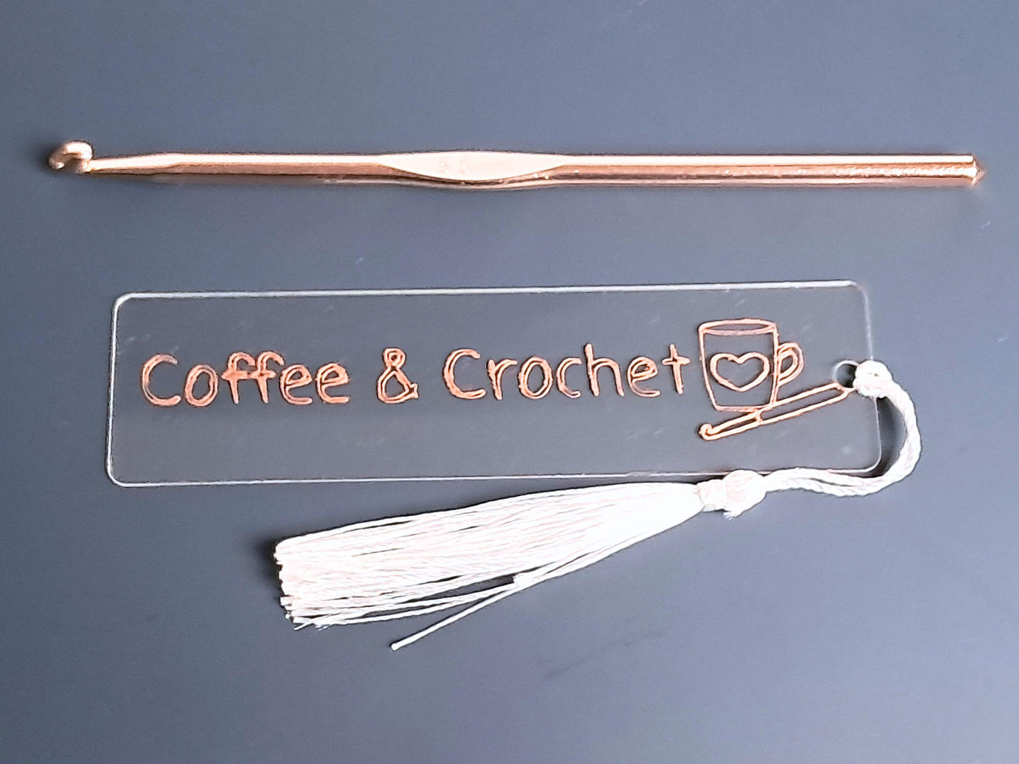 Coffee & Crochet Bookmark