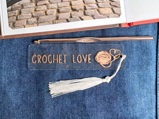 Crochet Love Bookmark