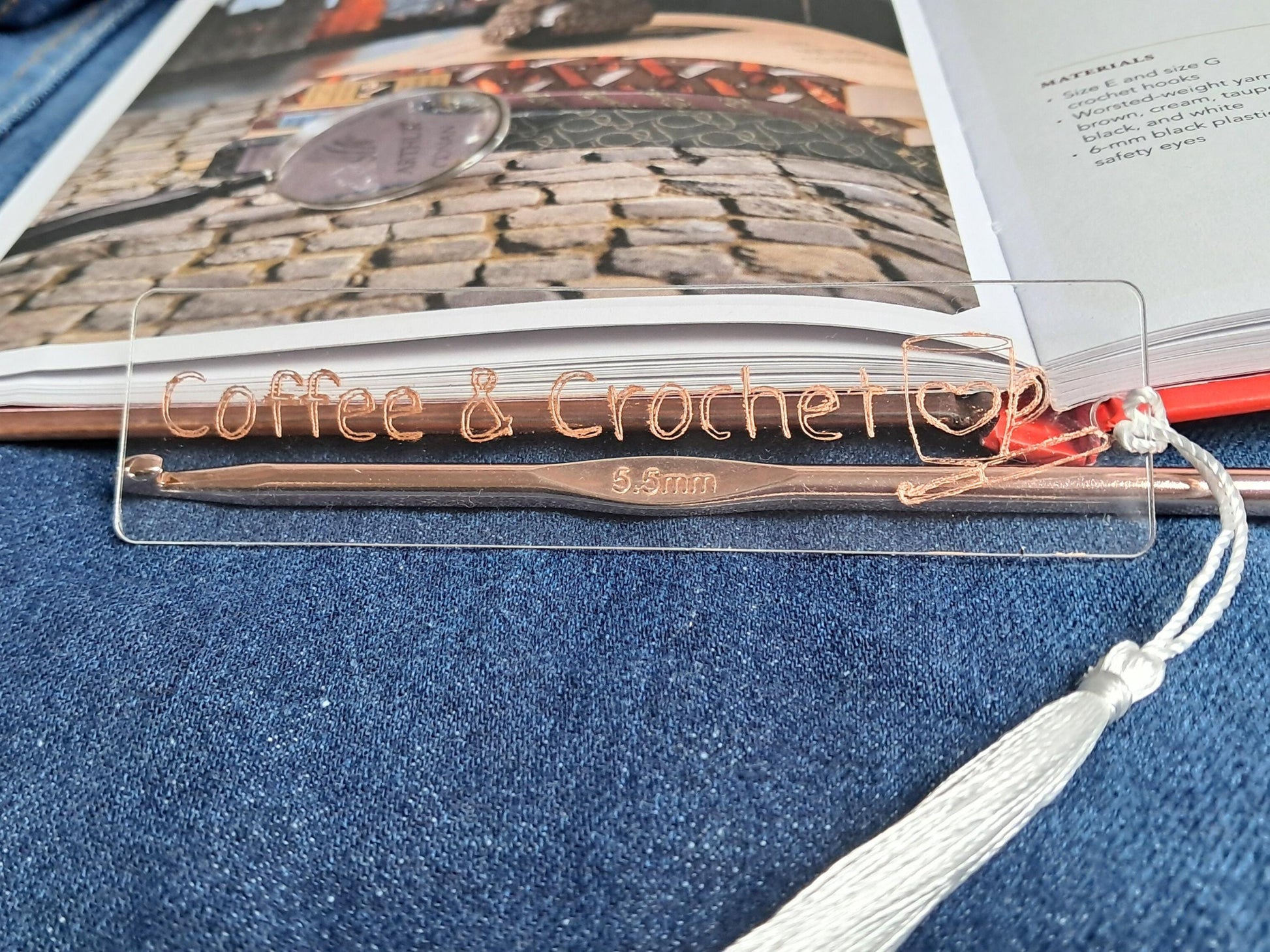 Coffee & Crochet Bookmark