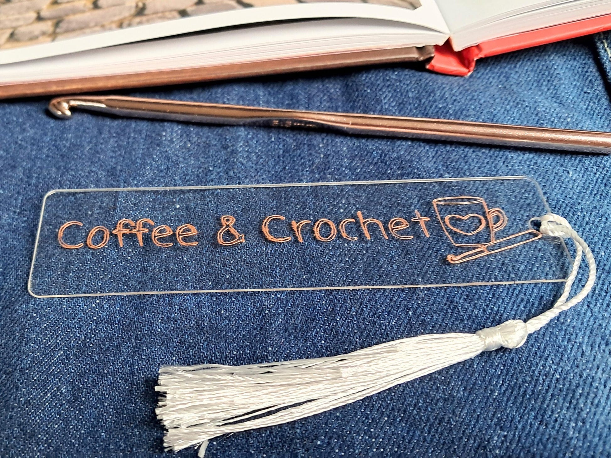 Coffee & Crochet Bookmark
