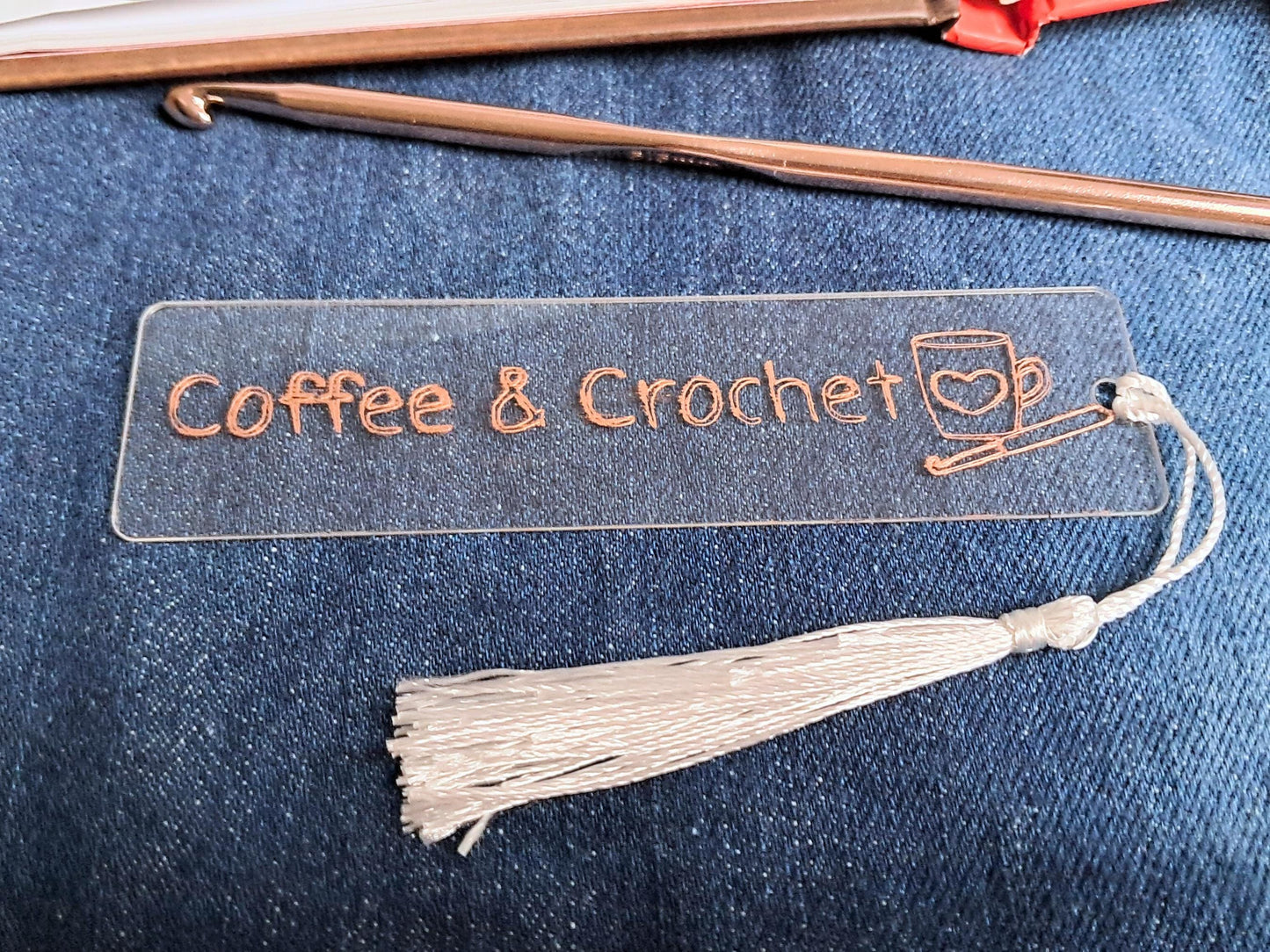 Coffee & Crochet Bookmark