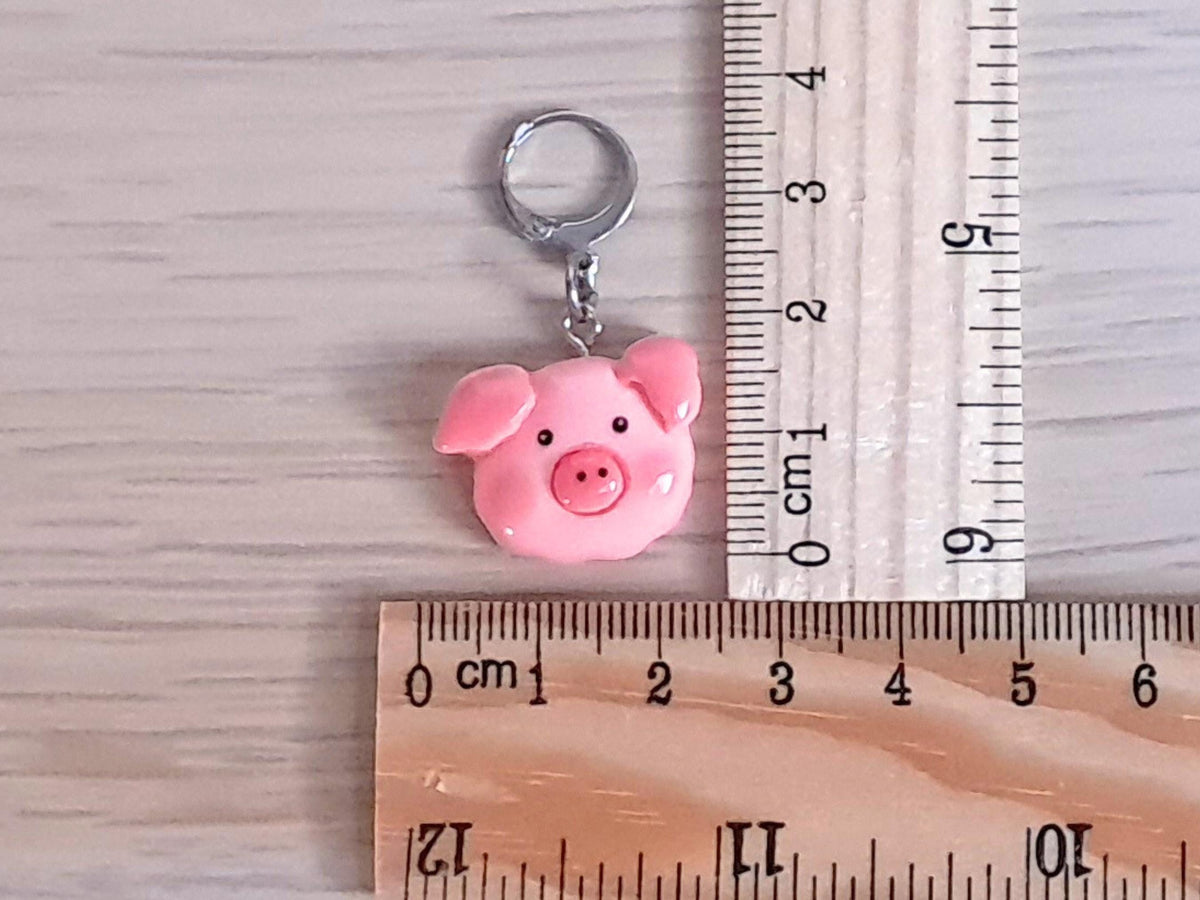 Piggy Face Kawaii Resin Stitch Marker