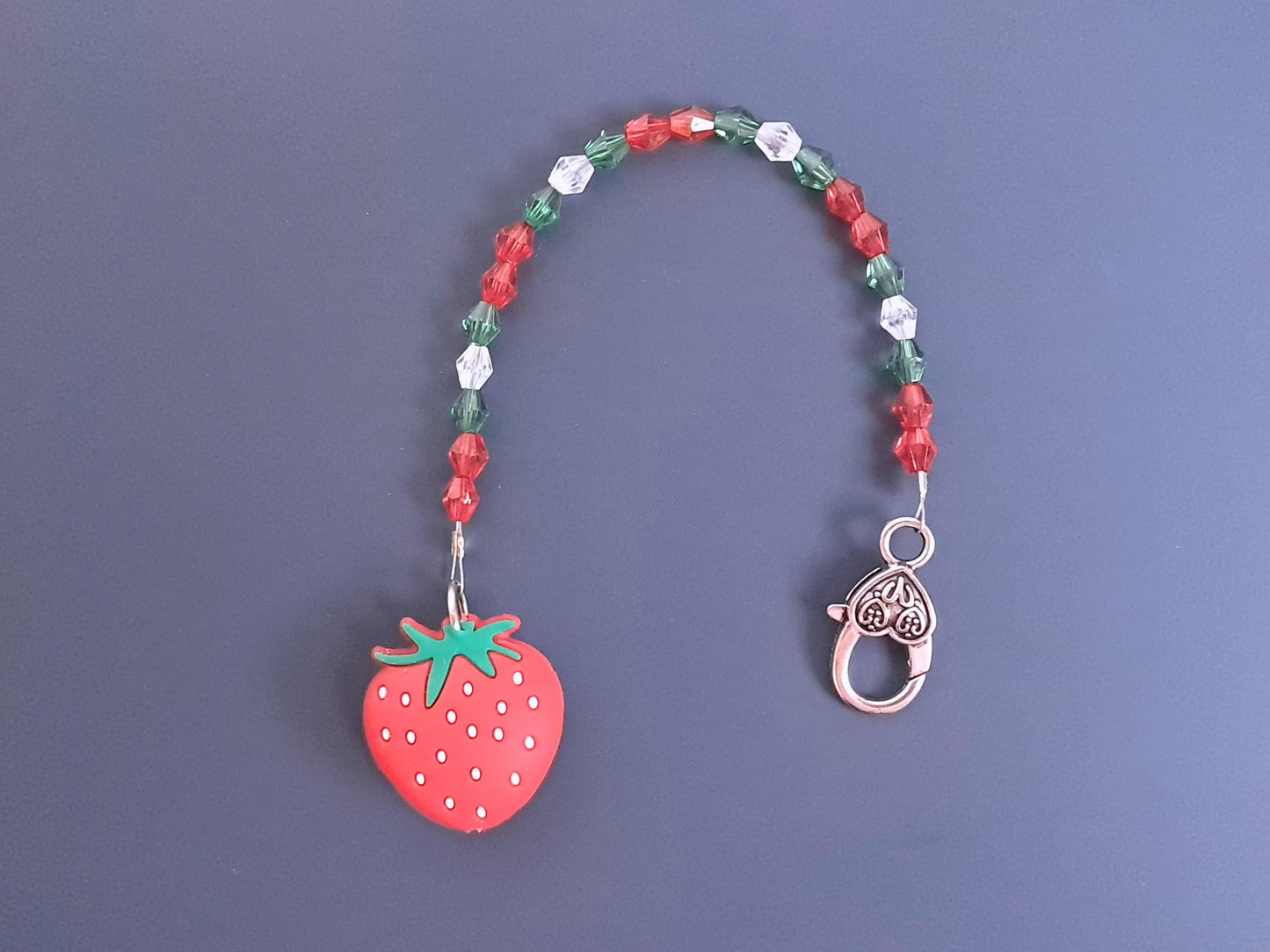 Strawberry Scissor Fob with Scissor Protection