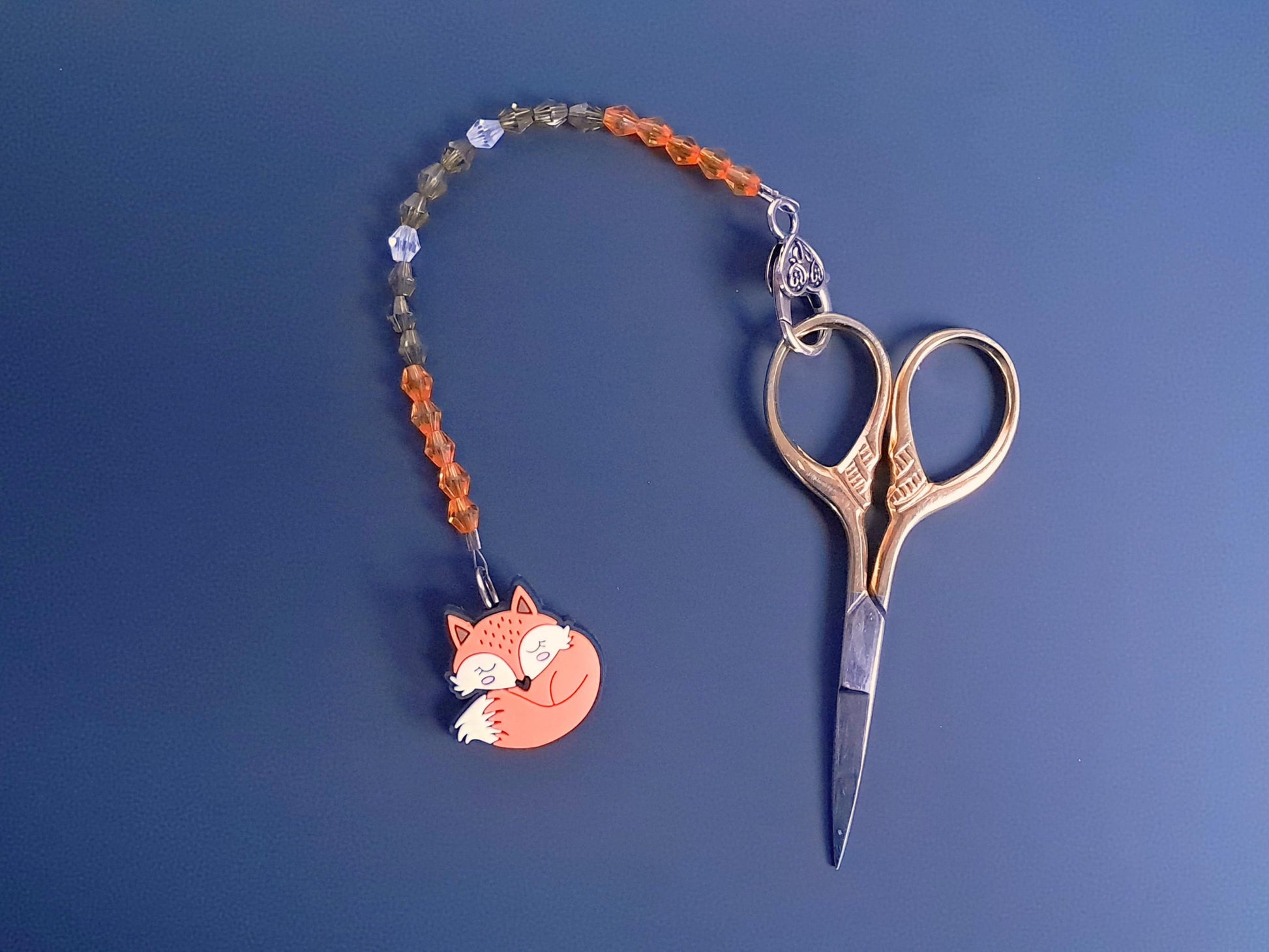 Fox Scissor Fob with Protection Bead