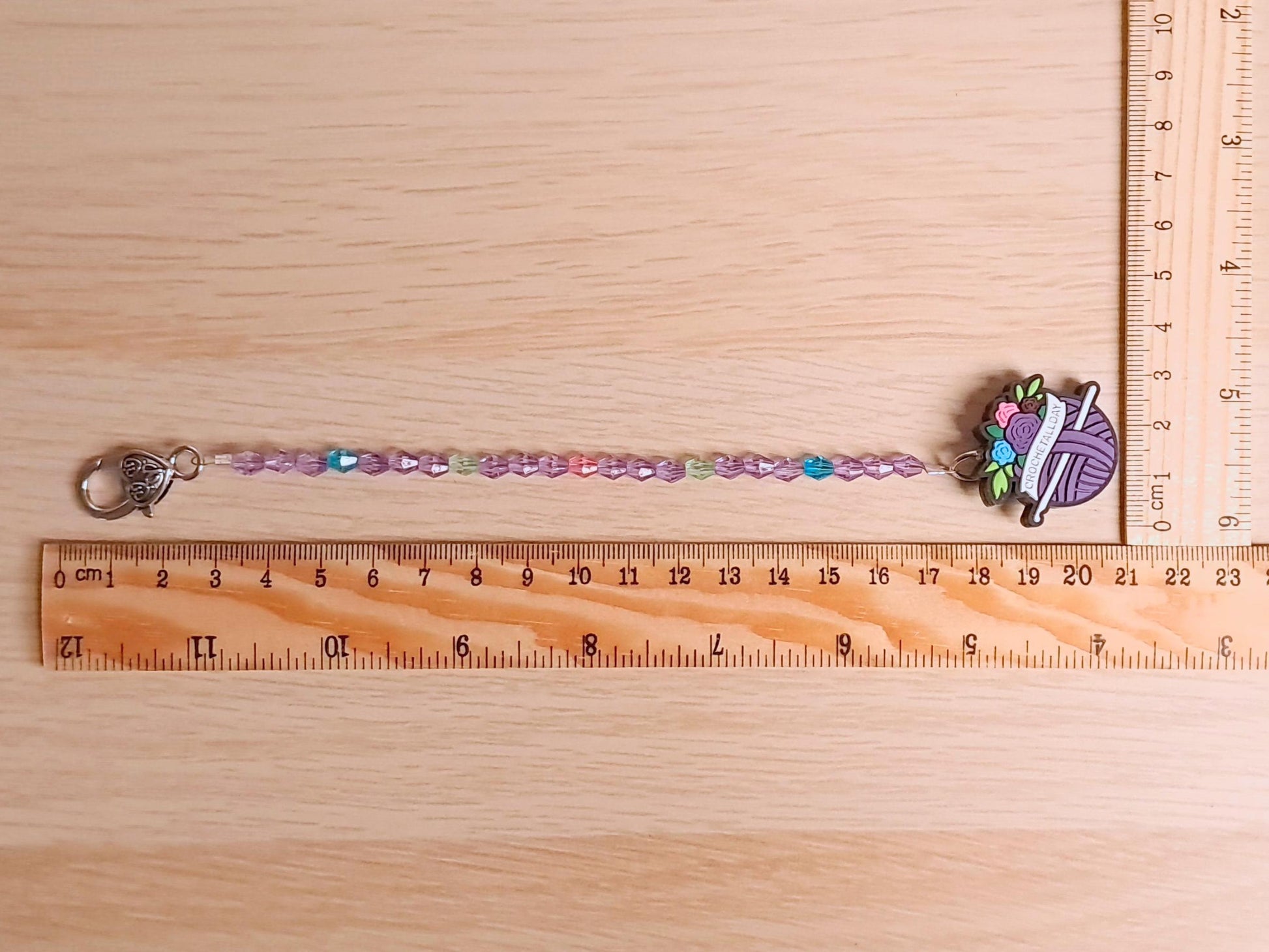 Crochet All Day Scissor Fob with Protection Bead