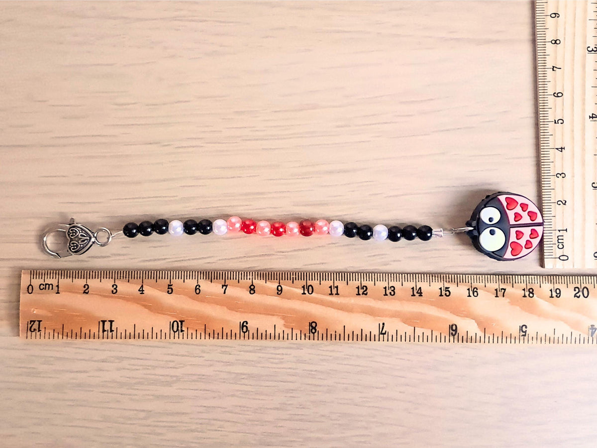 Ladybird Scissor Fob with Protection Bead