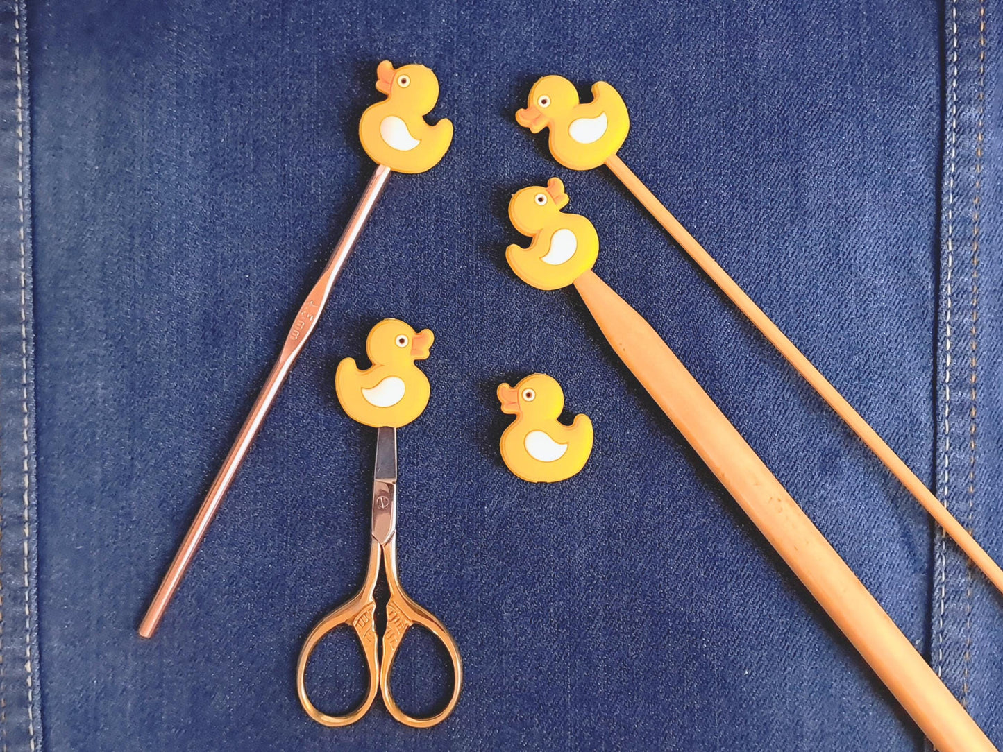 Duck Scissor Fob Or Stitch Stopper Bead