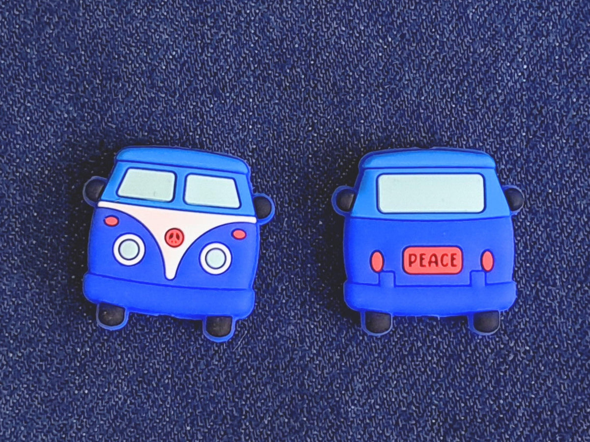 Campervan Stitch Stopper, Silicone Bead Scissor Tip Protector, Knitting Needle, Crochet Project Saver, WIP Bag Tool Notions Sewing