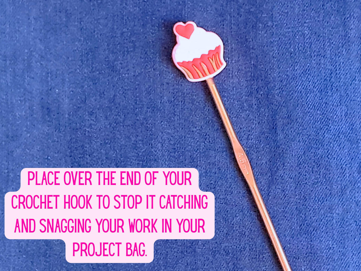 Strawberry Cupcake Silicone Bead Stitch Stopper
