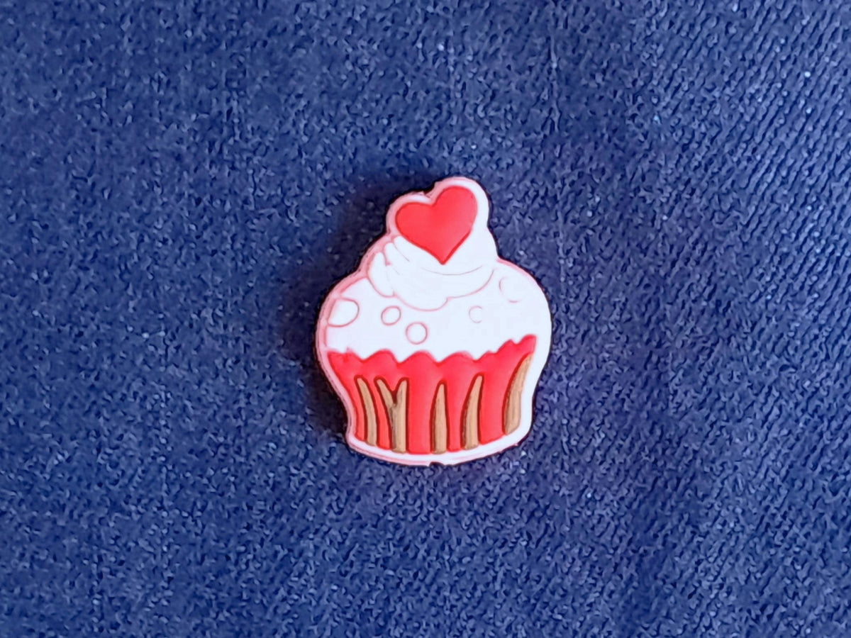 Strawberry Cupcake Silicone Bead Stitch Stopper