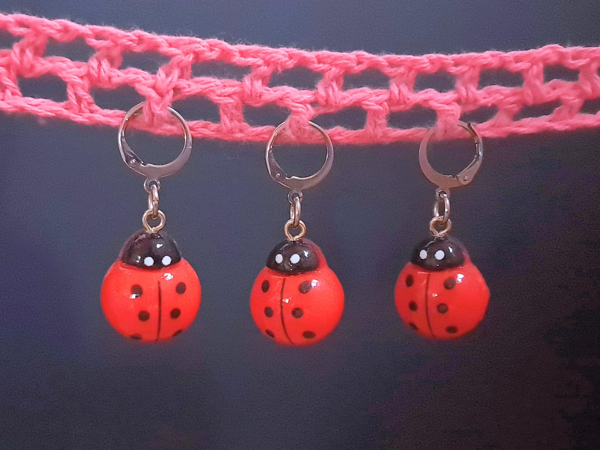 Ladybird Stitch Marker