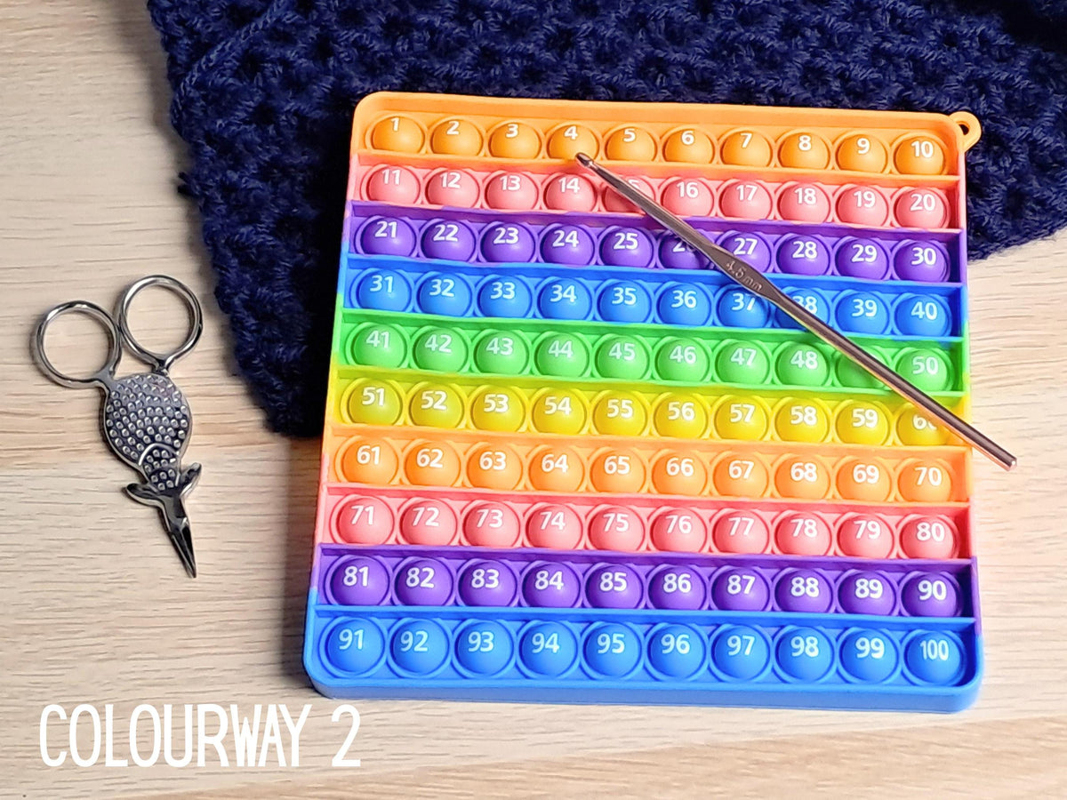 Rainbow popper row counter