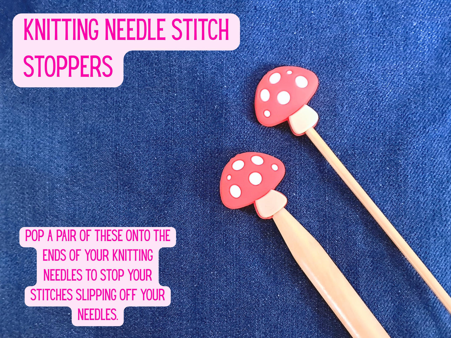 Toadstool Mushroom Stitch Stopper