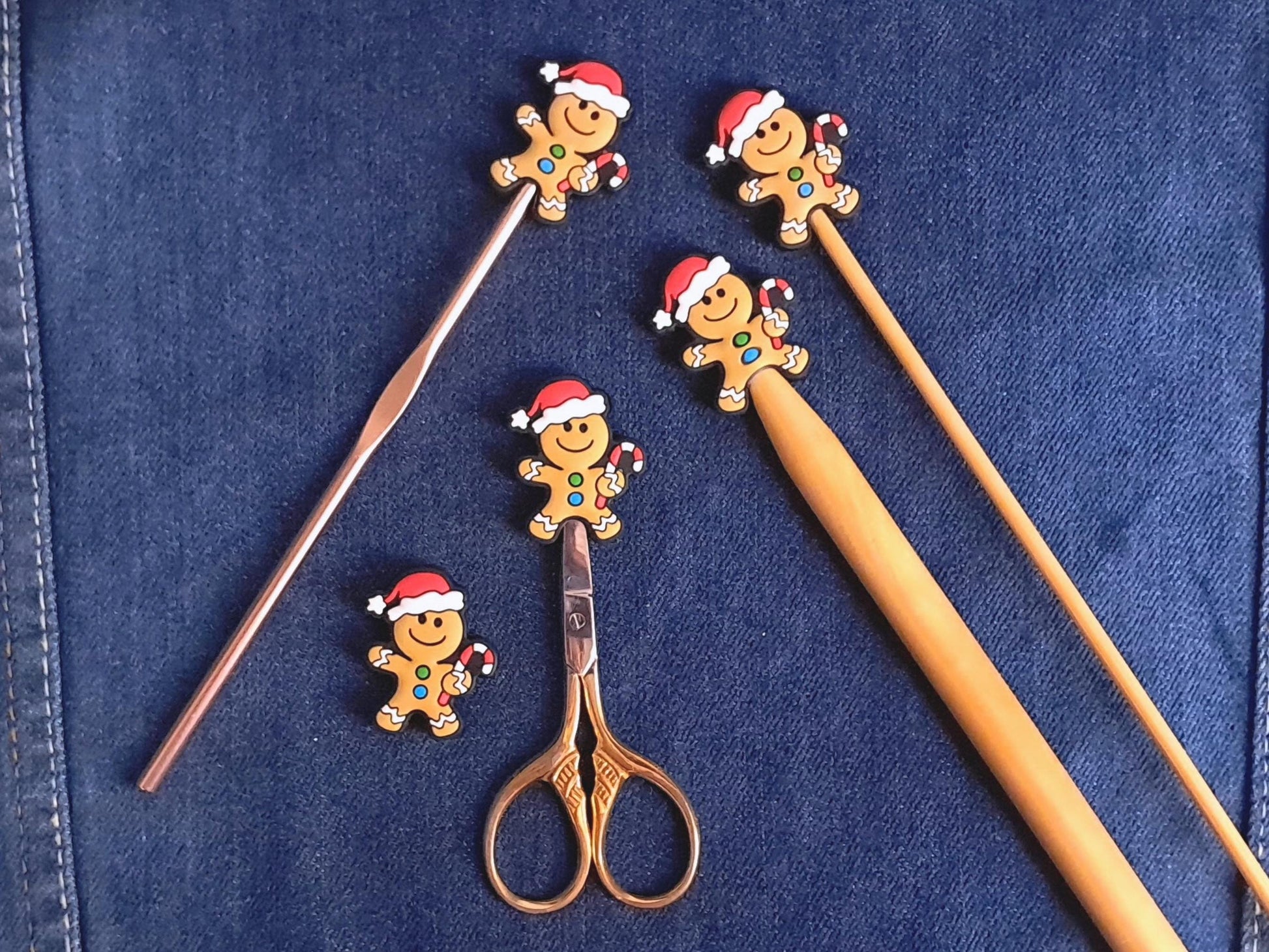 Cute Christmas Gingerbread Man Stitch Stopper