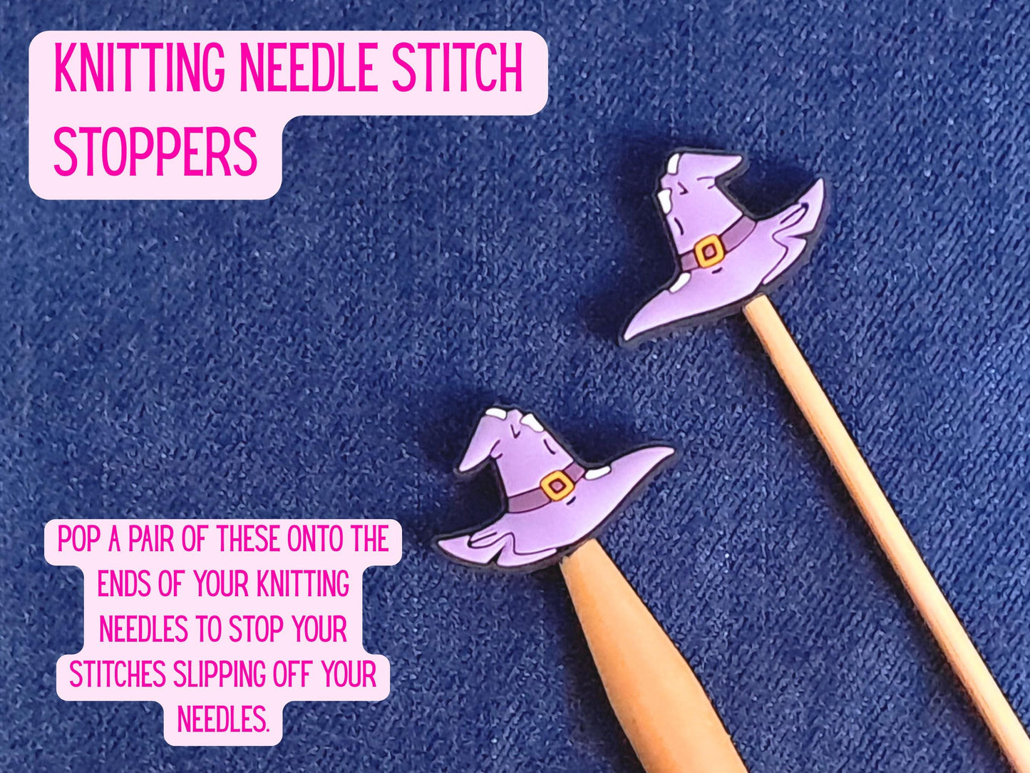 Purple Witch Wizard Hat Stitch Stopper
