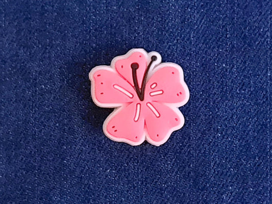 Cherry Blossom Stitch Stopper, Pink And White Scissor Tip Protector, Knitting Needle, Crochet Project Saver, WIP Bag Tool Notion Sewing