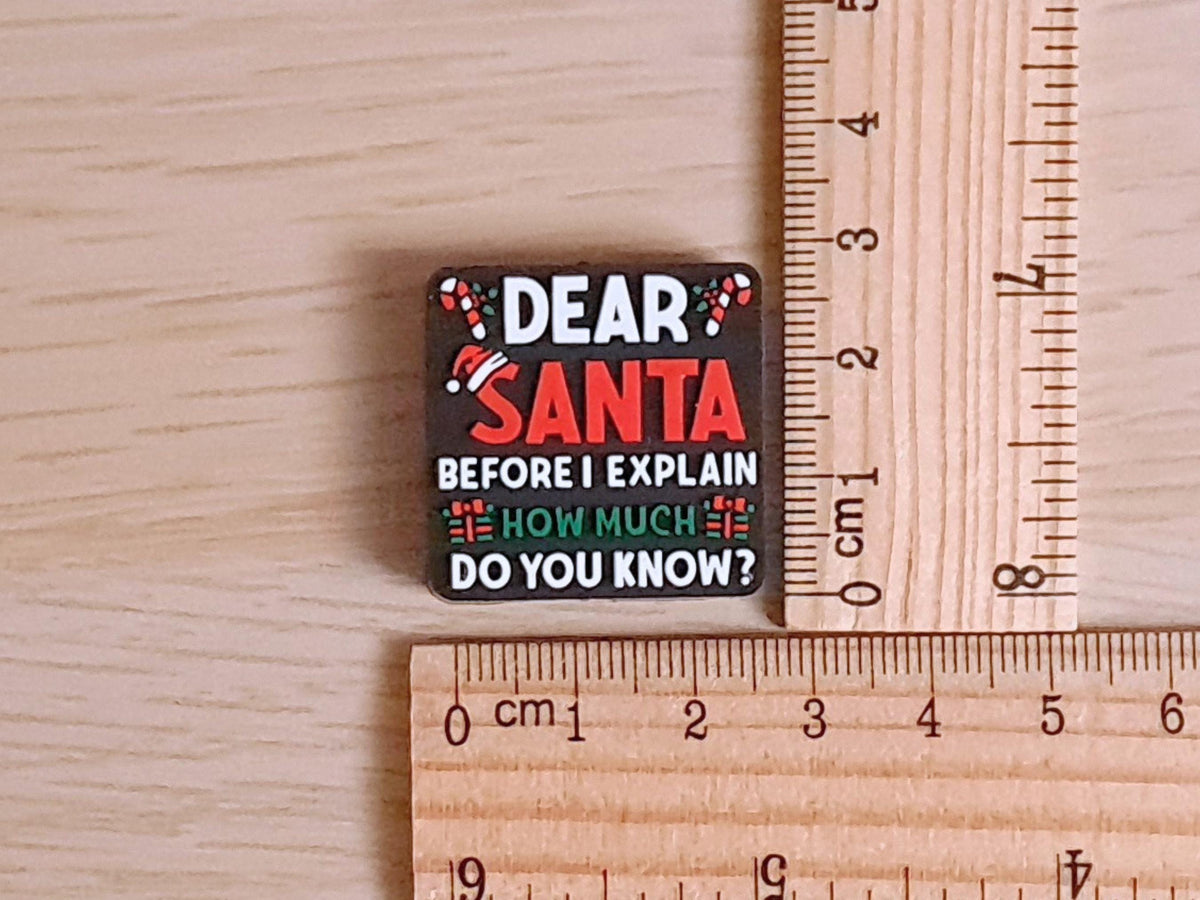 Dear Santa Funny Text Stitch Stopper