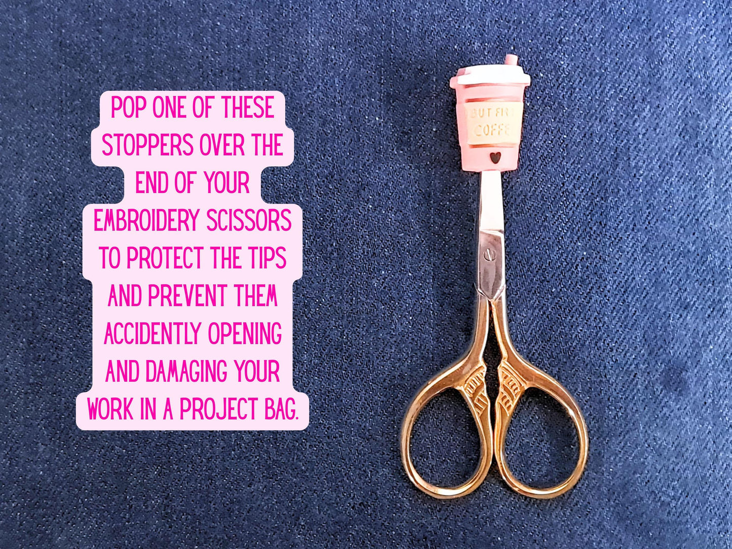 But First Coffee Cup Stitch Stopper
